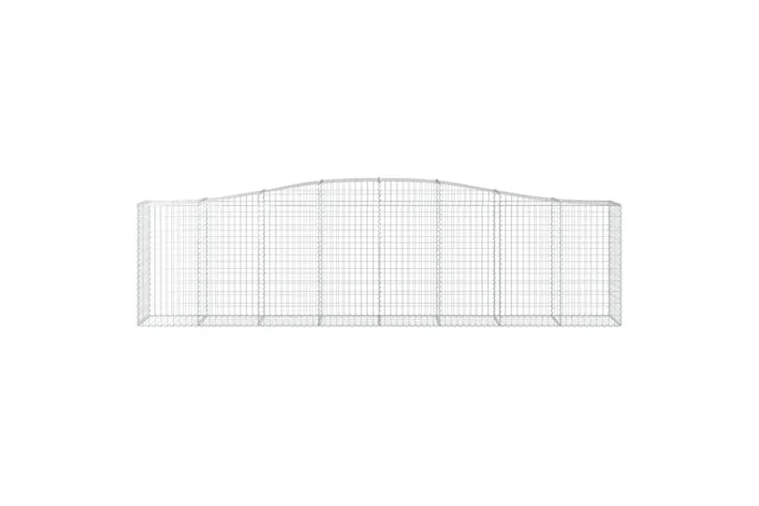 vidaXL 3145961 Arched Gabion Baskets 7 Pcs 400x50x100/120cm Galvanised Iron vidaXL 3145961 Arched Gabion Baskets 7 Pcs 400x50x100/120cm Galvanised Iron