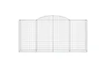 vidaXL 3146742 Arched Gabion Baskets 7 Pcs 300x50x140/160cm Galvanised Iron vidaXL 3146742 Arched Gabion Baskets 7 Pcs 300x50x140/160cm Galvanised Iron