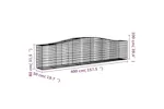 vidaXL 3145951 Arched Gabion Baskets 10 Pcs 400x50x80/100cm Galvanised Iron vidaXL 3145951 Arched Gabion Baskets 10 Pcs 400x50x80/100cm Galvanised Iron