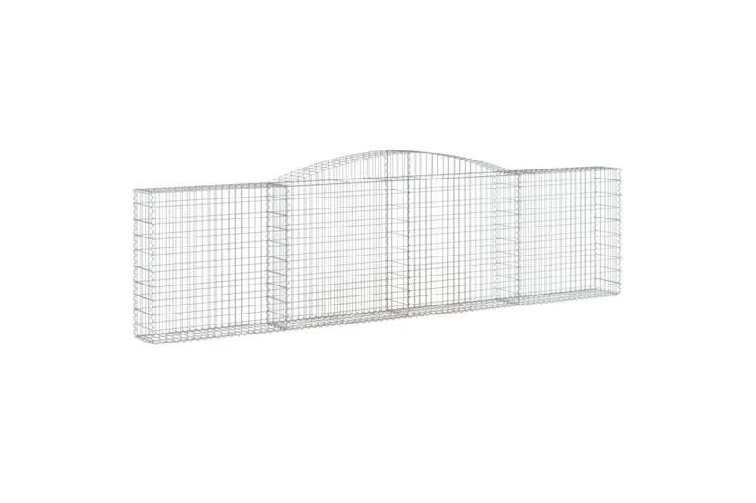 vidaXL 3146872 Arched Gabion Baskets 8 Pcs 400x30x100/120cm Galvanised Iron vidaXL 3146872 Arched Gabion Baskets 8 Pcs 400x30x100/120cm Galvanised Iron