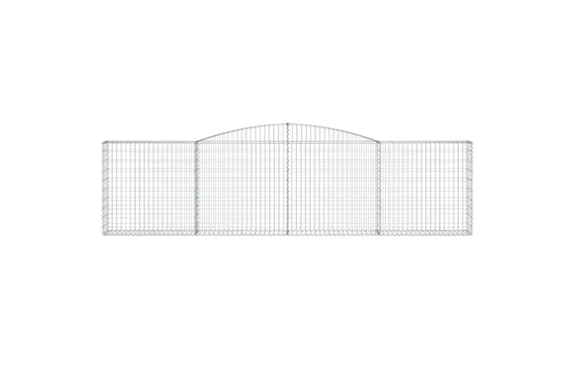 vidaXL 3146872 Arched Gabion Baskets 8 Pcs 400x30x100/120cm Galvanised Iron vidaXL 3146872 Arched Gabion Baskets 8 Pcs 400x30x100/120cm Galvanised Iron