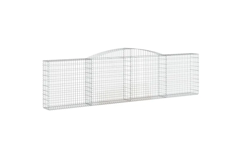vidaXL 3146874 Arched Gabion Baskets 10 Pcs 400x30x100/120cm Galvanised Iron vidaXL 3146874 Arched Gabion Baskets 10 Pcs 400x30x100/120cm Galvanised Iron