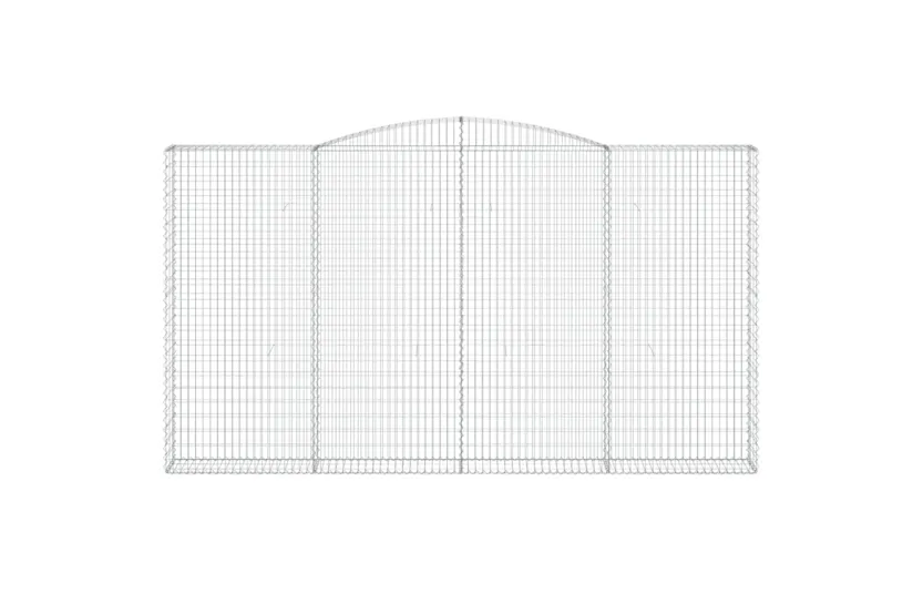 vidaXL 3146944 Arched Gabion Baskets 2 Pcs 400x30x220/240cm Galvanised Iron vidaXL 3146944 Arched Gabion Baskets 2 Pcs 400x30x220/240cm Galvanised Iron