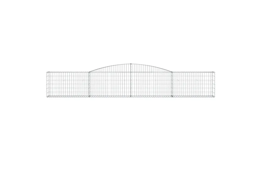 vidaXL 3146844 Arched Gabion Baskets 6 Pcs 400x30x60/80cm Galvanised Iron vidaXL 3146844 Arched Gabion Baskets 6 Pcs 400x30x60/80cm Galvanised Iron