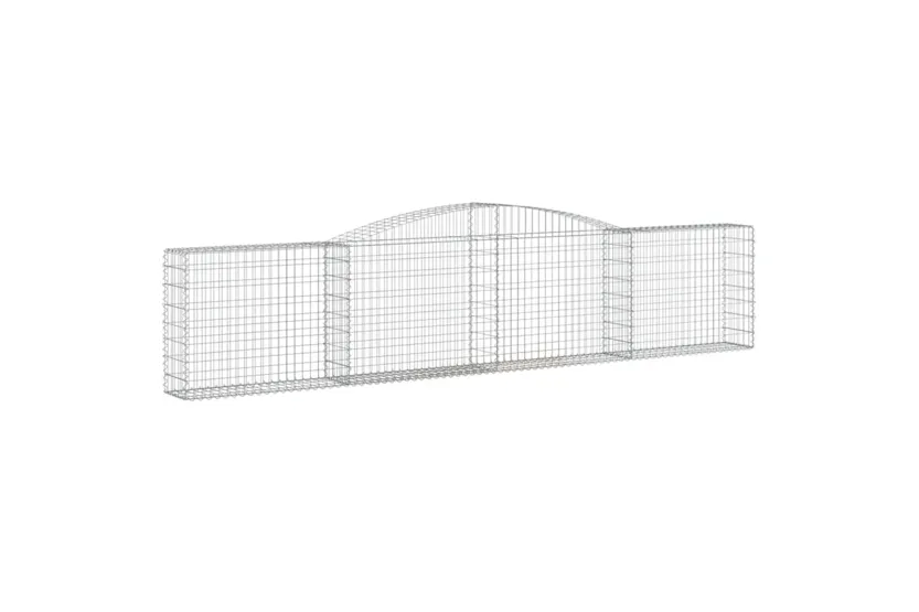 vidaXL 3146855 Arched Gabion Baskets 4 Pcs 400x30x80/100cm Galvanised Iron vidaXL 3146855 Arched Gabion Baskets 4 Pcs 400x30x80/100cm Galvanised Iron