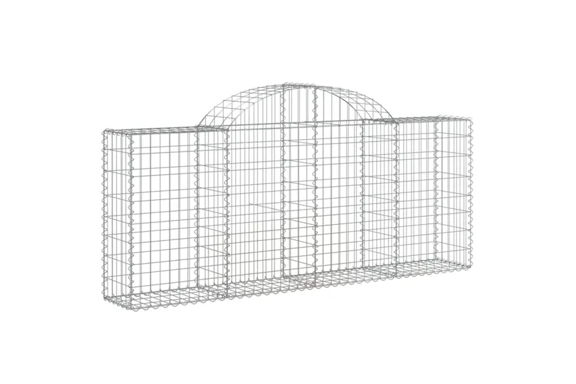 vidaXL 3146104 Arched Gabion Baskets 20 Pcs 200x30x80/100cm Galvanised Iron vidaXL 3146104 Arched Gabion Baskets 20 Pcs 200x30x80/100cm Galvanised Iron