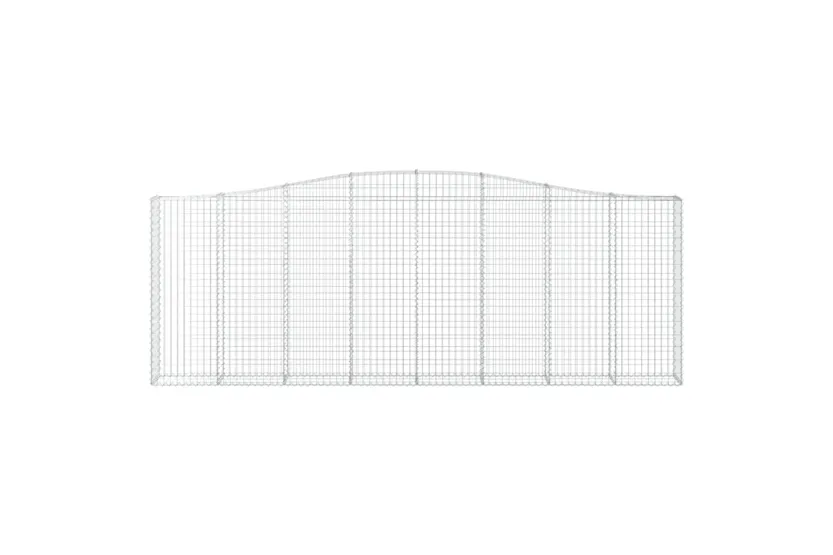 vidaXL 3145852 Arched Gabion Baskets 2 Pcs 400x30x140/160cm Galvanised Iron vidaXL 3145852 Arched Gabion Baskets 2 Pcs 400x30x140/160cm Galvanised Iron