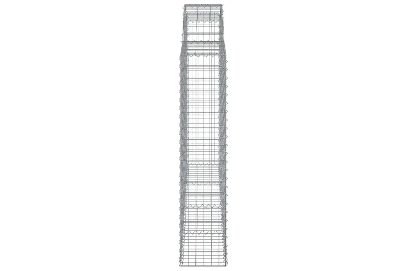 vidaXL 3146153 Arched Gabion Baskets 3 Pcs 200x30x140/160cm Galvanised Iron vidaXL 3146153 Arched Gabion Baskets 3 Pcs 200x30x140/160cm Galvanised Iron