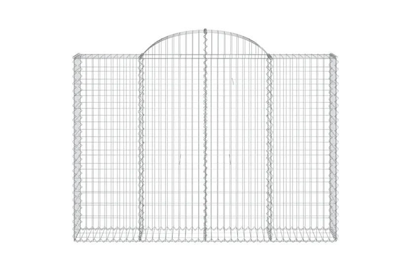 vidaXL 3146153 Arched Gabion Baskets 3 Pcs 200x30x140/160cm Galvanised Iron vidaXL 3146153 Arched Gabion Baskets 3 Pcs 200x30x140/160cm Galvanised Iron