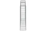 vidaXL 3146133 Arched Gabion Baskets 4 Pcs 200x30x120/140cm Galvanised Iron vidaXL 3146133 Arched Gabion Baskets 4 Pcs 200x30x120/140cm Galvanised Iron