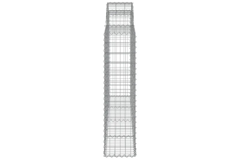vidaXL 3146133 Arched Gabion Baskets 4 Pcs 200x30x120/140cm Galvanised Iron vidaXL 3146133 Arched Gabion Baskets 4 Pcs 200x30x120/140cm Galvanised Iron
