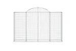 vidaXL 3146133 Arched Gabion Baskets 4 Pcs 200x30x120/140cm Galvanised Iron vidaXL 3146133 Arched Gabion Baskets 4 Pcs 200x30x120/140cm Galvanised Iron