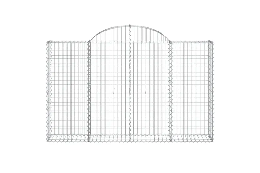 vidaXL 3146133 Arched Gabion Baskets 4 Pcs 200x30x120/140cm Galvanised Iron vidaXL 3146133 Arched Gabion Baskets 4 Pcs 200x30x120/140cm Galvanised Iron