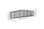 vidaXL 3145953 Arched Gabion Baskets 20 Pcs 400x50x80/100cm Galvanised Iron vidaXL 3145953 Arched Gabion Baskets 20 Pcs 400x50x80/100cm Galvanised Iron
