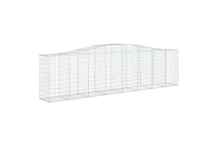 vidaXL 3145964 Arched Gabion Baskets 10 Pcs 400x50x100/120cm Galvanised Iron vidaXL 3145964 Arched Gabion Baskets 10 Pcs 400x50x100/120cm Galvanised Iron