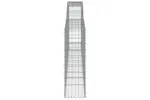 vidaXL 3146870 Arched Gabion Baskets 6 Pcs 400x30x100/120cm Galvanised Iron vidaXL 3146870 Arched Gabion Baskets 6 Pcs 400x30x100/120cm Galvanised Iron