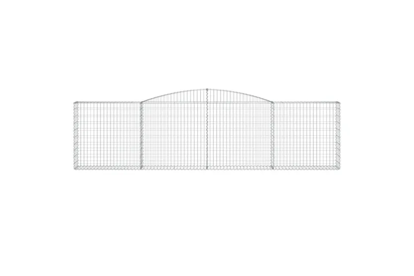 vidaXL 3146870 Arched Gabion Baskets 6 Pcs 400x30x100/120cm Galvanised Iron vidaXL 3146870 Arched Gabion Baskets 6 Pcs 400x30x100/120cm Galvanised Iron
