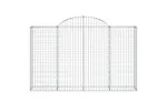 vidaXL 3146136 Arched Gabion Baskets 7 Pcs 200x30x120/140cm Galvanised Iron vidaXL 3146136 Arched Gabion Baskets 7 Pcs 200x30x120/140cm Galvanised Iron