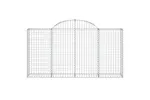 vidaXL 3146112 Arched Gabion Baskets 4 Pcs 200x30x100/120cm Galvanised Iron vidaXL 3146112 Arched Gabion Baskets 4 Pcs 200x30x100/120cm Galvanised Iron