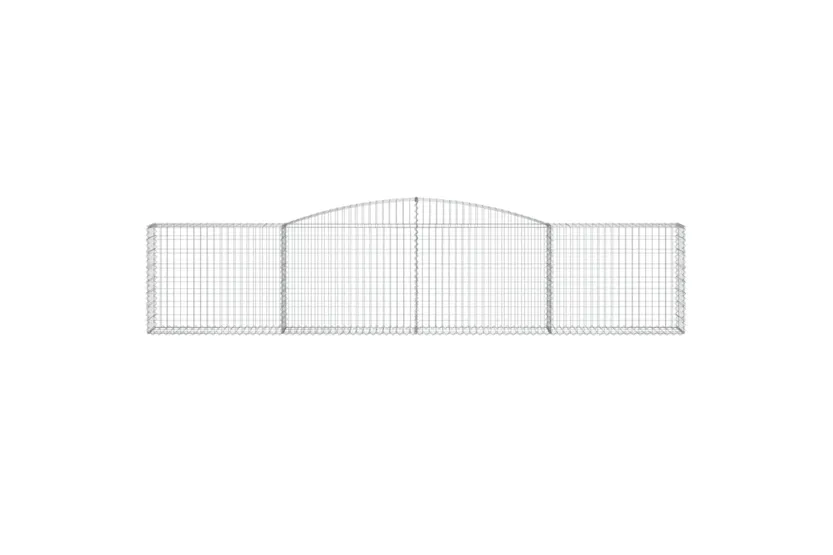 vidaXL 3146853 Arched Gabion Baskets 2 Pcs 400x30x80/100cm Galvanised Iron vidaXL 3146853 Arched Gabion Baskets 2 Pcs 400x30x80/100cm Galvanised Iron