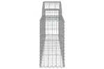 vidaXL 3146071 Arched Gabion Baskets 5 Pcs 200x30x60/80cm Galvanised Iron vidaXL 3146071 Arched Gabion Baskets 5 Pcs 200x30x60/80cm Galvanised Iron