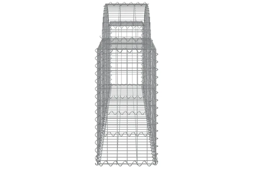 vidaXL 3146071 Arched Gabion Baskets 5 Pcs 200x30x60/80cm Galvanised Iron vidaXL 3146071 Arched Gabion Baskets 5 Pcs 200x30x60/80cm Galvanised Iron