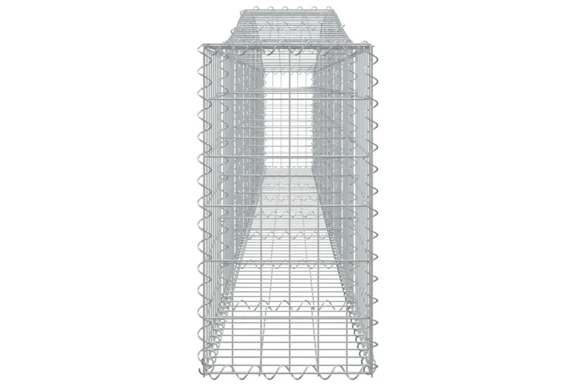 vidaXL 3145801 Arched Gabion Baskets 3 Pcs 400x30x60/80cm Galvanised Iron vidaXL 3145801 Arched Gabion Baskets 3 Pcs 400x30x60/80cm Galvanised Iron