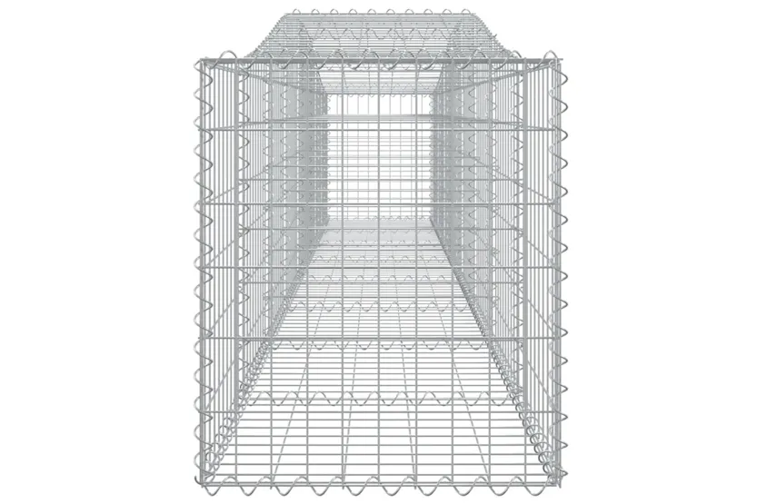 vidaXL 3145930 Arched Gabion Baskets 2 Pcs 400x50x60/80cm Galvanised Iron vidaXL 3145930 Arched Gabion Baskets 2 Pcs 400x50x60/80cm Galvanised Iron