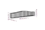 vidaXL 3145930 Arched Gabion Baskets 2 Pcs 400x50x60/80cm Galvanised Iron vidaXL 3145930 Arched Gabion Baskets 2 Pcs 400x50x60/80cm Galvanised Iron