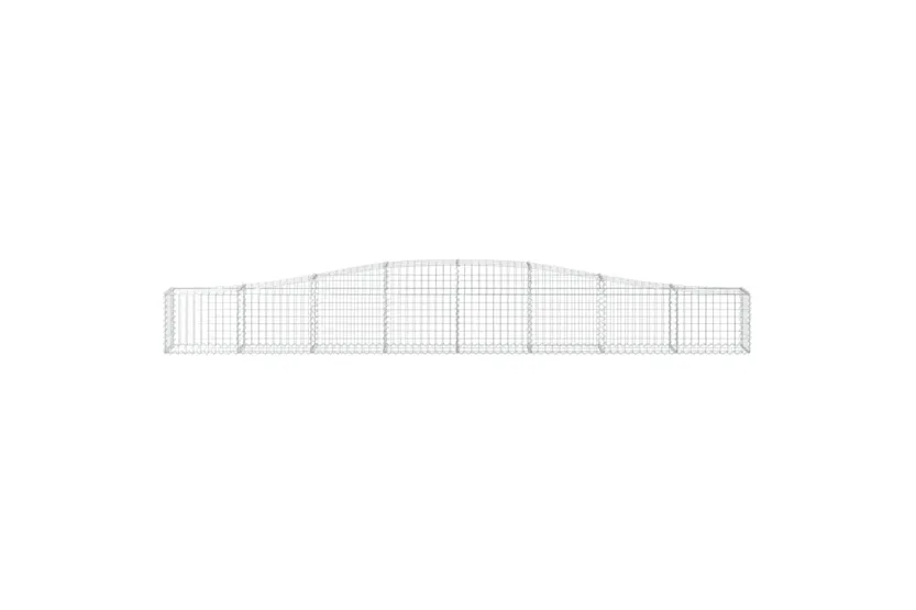 vidaXL 3145789 Arched Gabion Baskets 4 Pcs 400x30x40/60cm Galvanised Iron vidaXL 3145789 Arched Gabion Baskets 4 Pcs 400x30x40/60cm Galvanised Iron