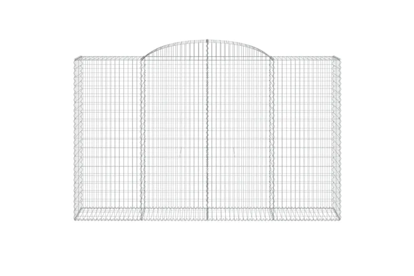 vidaXL 3146773 Arched Gabion Baskets 2 Pcs 300x50x180/200cm Galvanised Iron vidaXL 3146773 Arched Gabion Baskets 2 Pcs 300x50x180/200cm Galvanised Iron