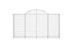 vidaXL 3146110 Arched Gabion Baskets 2 Pcs 200x30x100/120cm Galvanised Iron vidaXL 3146110 Arched Gabion Baskets 2 Pcs 200x30x100/120cm Galvanised Iron