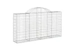 vidaXL 3146116 Arched Gabion Baskets 8 Pcs 200x30x100/120cm Galvanised Iron vidaXL 3146116 Arched Gabion Baskets 8 Pcs 200x30x100/120cm Galvanised Iron