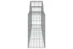 vidaXL 3146073 Arched Gabion Baskets 7 Pcs 200x30x60/80cm Galvanised Iron vidaXL 3146073 Arched Gabion Baskets 7 Pcs 200x30x60/80cm Galvanised Iron