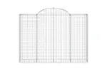 vidaXL 3146154 Arched Gabion Baskets 4 Pcs 200x30x140/160cm Galvanised Iron vidaXL 3146154 Arched Gabion Baskets 4 Pcs 200x30x140/160cm Galvanised Iron