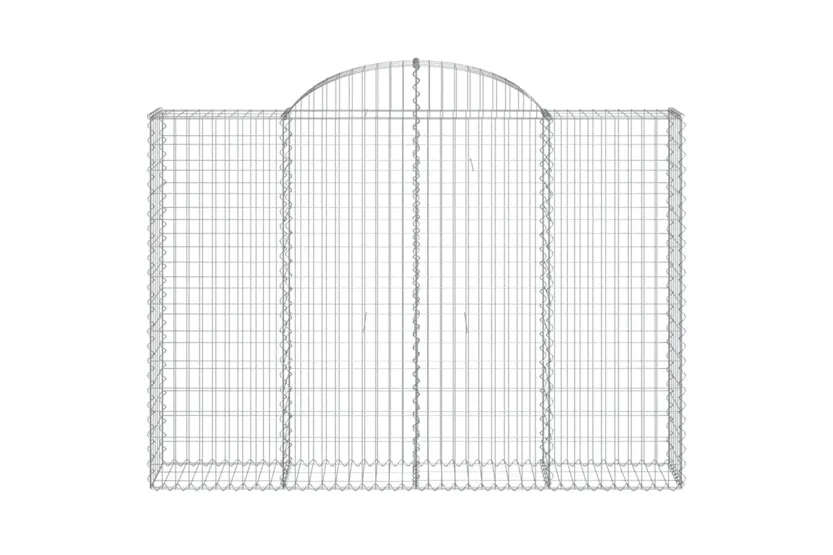 vidaXL 3146154 Arched Gabion Baskets 4 Pcs 200x30x140/160cm Galvanised Iron vidaXL 3146154 Arched Gabion Baskets 4 Pcs 200x30x140/160cm Galvanised Iron