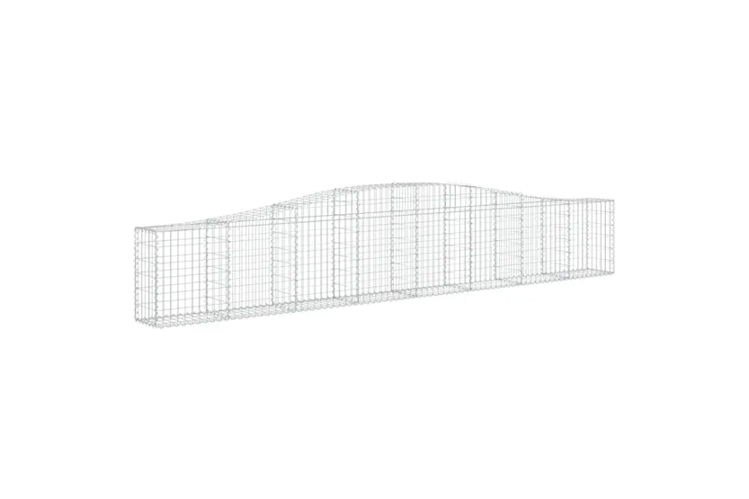 vidaXL 3145801 Arched Gabion Baskets 3 Pcs 400x30x60/80cm Galvanised Iron vidaXL 3145801 Arched Gabion Baskets 3 Pcs 400x30x60/80cm Galvanised Iron