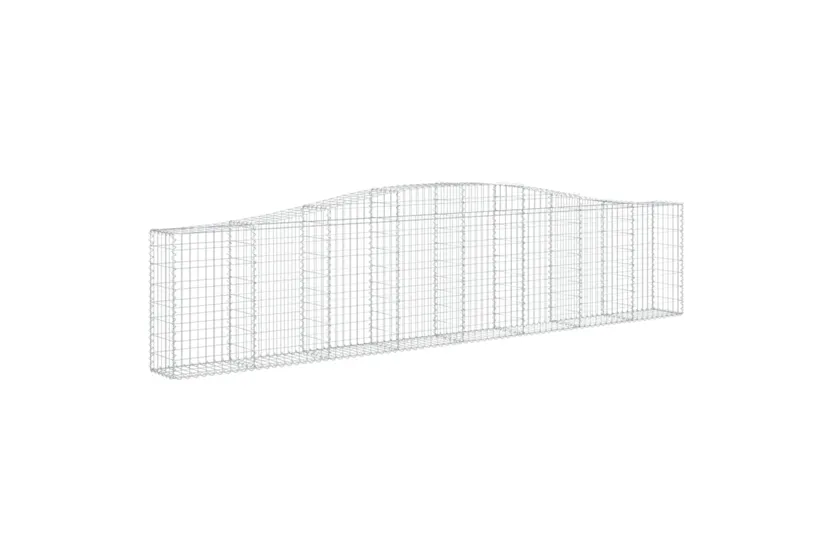 vidaXL 3145814 Arched Gabion Baskets 3 Pcs 400x30x80/100cm Galvanised Iron vidaXL 3145814 Arched Gabion Baskets 3 Pcs 400x30x80/100cm Galvanised Iron