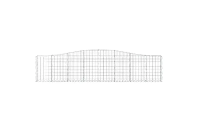 vidaXL 3145818 Arched Gabion Baskets 7 Pcs 400x30x80/100cm Galvanised Iron vidaXL 3145818 Arched Gabion Baskets 7 Pcs 400x30x80/100cm Galvanised Iron