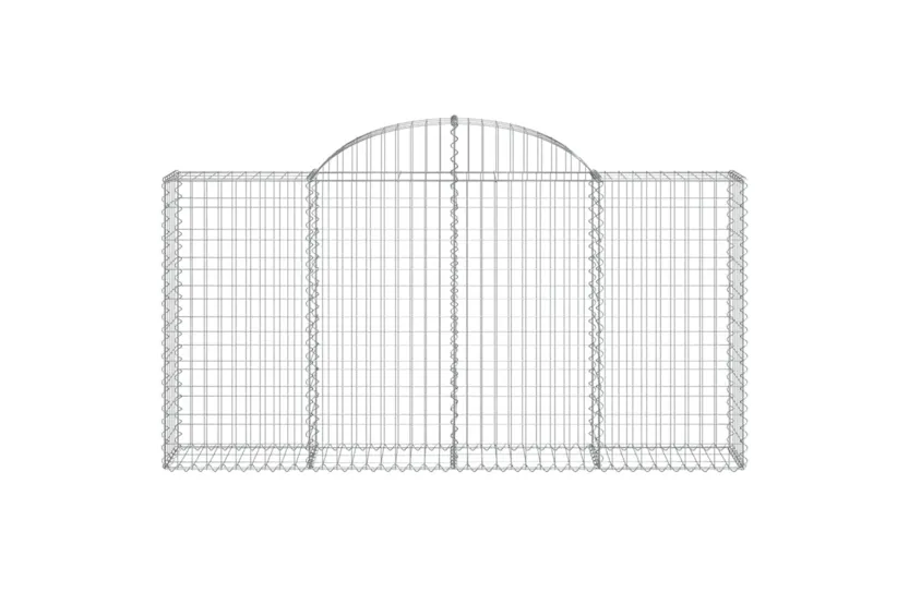 vidaXL 3146117 Arched Gabion Baskets 9 Pcs 200x30x100/120cm Galvanised Iron vidaXL 3146117 Arched Gabion Baskets 9 Pcs 200x30x100/120cm Galvanised Iron