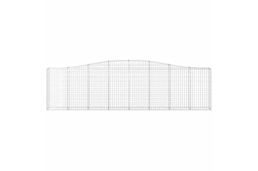 vidaXL 3145826 Arched Gabion Baskets 2 Pcs 400x30x100/120cm Galvanised Iron vidaXL 3145826 Arched Gabion Baskets 2 Pcs 400x30x100/120cm Galvanised Iron