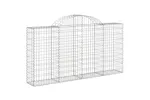 vidaXL 3146118 Arched Gabion Baskets 10 Pcs 200x30x100/120cm Galvanised Iron vidaXL 3146118 Arched Gabion Baskets 10 Pcs 200x30x100/120cm Galvanised Iron