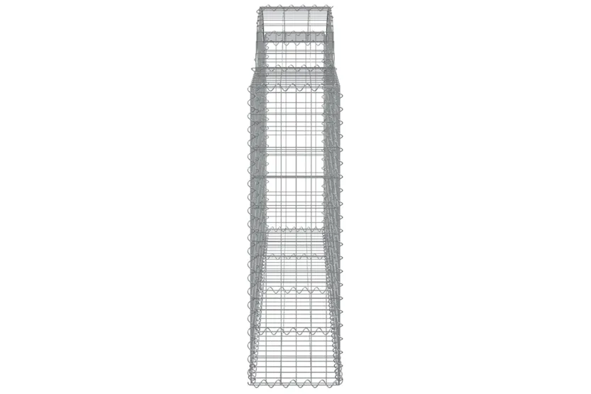 vidaXL 3146123 Arched Gabion Baskets 15 Pcs 200x30x100/120cm Galvanised Iron vidaXL 3146123 Arched Gabion Baskets 15 Pcs 200x30x100/120cm Galvanised Iron