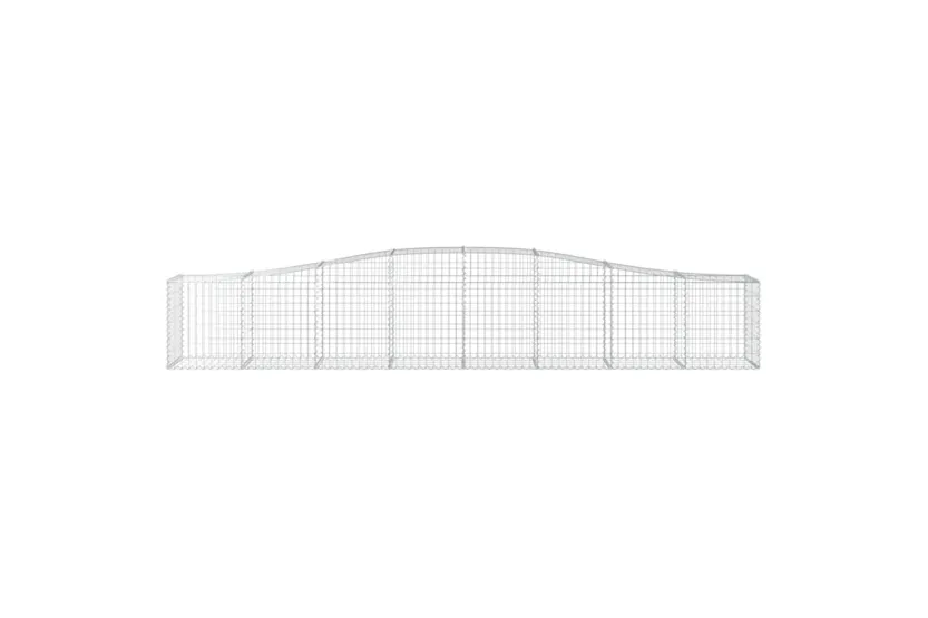 vidaXL 3145935 Arched Gabion Baskets 7 Pcs 400x50x60/80cm Galvanised Iron vidaXL 3145935 Arched Gabion Baskets 7 Pcs 400x50x60/80cm Galvanised Iron