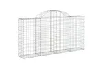 vidaXL 3146121 Arched Gabion Baskets 13 Pcs 200x30x100/120cm Galvanised Iron vidaXL 3146121 Arched Gabion Baskets 13 Pcs 200x30x100/120cm Galvanised Iron