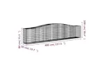 vidaXL 3145952 Arched Gabion Baskets 15 Pcs 400x50x80/100cm Galvanised Iron vidaXL 3145952 Arched Gabion Baskets 15 Pcs 400x50x80/100cm Galvanised Iron