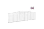 vidaXL 3145834 Arched Gabion Baskets 10 Pcs 400x30x100/120cm Galvanised Iron vidaXL 3145834 Arched Gabion Baskets 10 Pcs 400x30x100/120cm Galvanised Iron