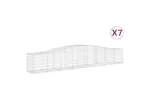 vidaXL 3145935 Arched Gabion Baskets 7 Pcs 400x50x60/80cm Galvanised Iron vidaXL 3145935 Arched Gabion Baskets 7 Pcs 400x50x60/80cm Galvanised Iron