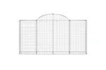 vidaXL 3146119 Arched Gabion Baskets 11 Pcs 200x30x100/120cm Galvanised Iron vidaXL 3146119 Arched Gabion Baskets 11 Pcs 200x30x100/120cm Galvanised Iron