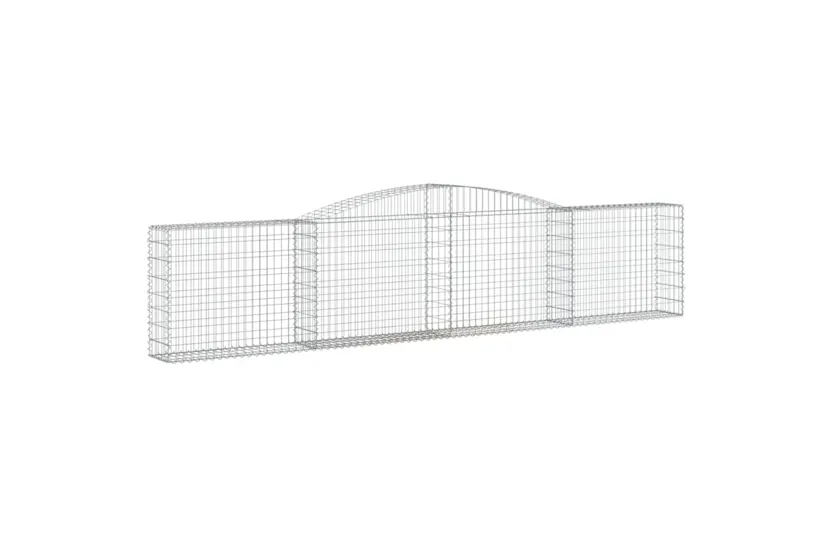 vidaXL 3146859 Arched Gabion Baskets 8 Pcs 400x30x80/100cm Galvanised Iron vidaXL 3146859 Arched Gabion Baskets 8 Pcs 400x30x80/100cm Galvanised Iron